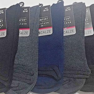 Virtus calze - 6 paia di calzini corti da donna cotone caldo bordo taglio laser V8500