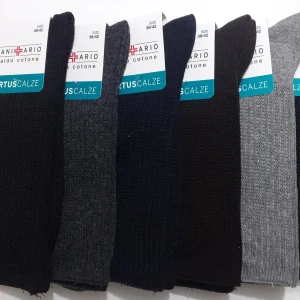 Virtus calze - 6 Paia di calzini sanitari comfort-line corti da uomo cotone caldo V911