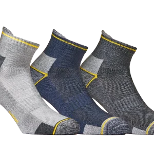 Wrk - 6 paia mini calze calzini uomo da lavoro corti rinforzati cotone traspirante 04